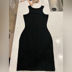 Black bodycon short dress